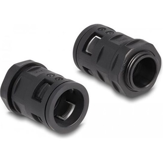 Delock Kábel védő borítás 2 m x 21,2 mm PG16 vezeték csatlakozós készlet fekete