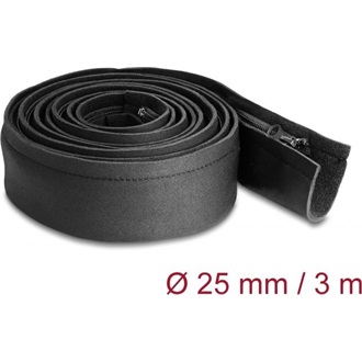 Delock Kábelbújtató neoprén hajlékony zipzárral 3 m x 100 mm fekete színű