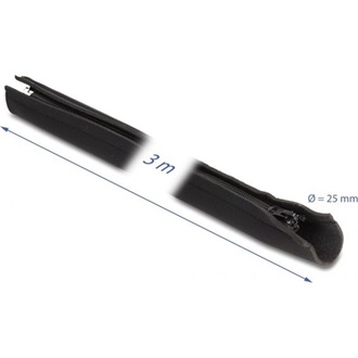 Delock Kábelbújtató neoprén hajlékony zipzárral 3 m x 100 mm fekete színű