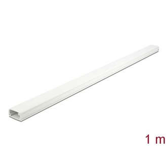 Delock Kábelcsatorna fedéllel 26 x 13 mm - hossza 1 m fehér