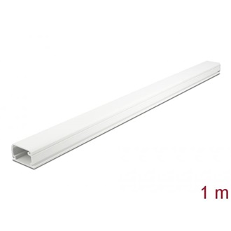 Delock Kábelcsatorna fedéllel 35 x 20 mm - hossza 1 m fehér