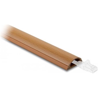 Delock 20730 Kábelcsatorna öntapadós 30 x 40 mm - hosszúság 1 m fahatású kábelcsatorna