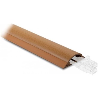 Delock Kábelcsatorna öntapadós 50 x 13 mm - hosszúság 1 m fahatású