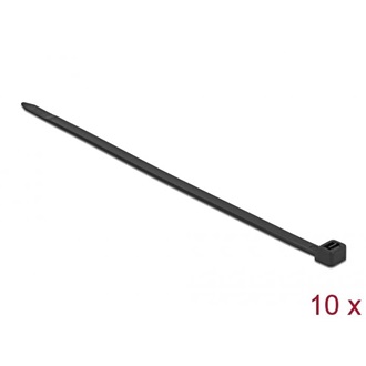 Delock Kábelkötegelő 1020 x 9 mm (H x Sz), 10 darab fekete
