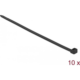Delock Kábelkötegelő 1220 x 9 mm (H x Sz), 10 darab fekete
