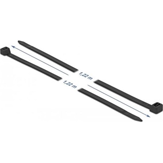 Delock Kábelkötegelő 1220 x 9 mm (H x Sz), 10 darab fekete