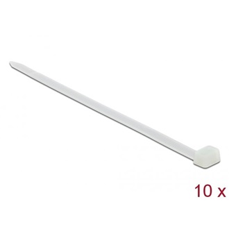 Delock Kábelkötegelő 760 x 8,8 mm (H x Sz), 10 darab fehér