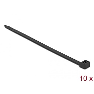 Delock Kábelkötegelő 760 x 8,8 mm (H x Sz), 10 darab fekete