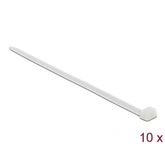 Delock Kábelkötegelő 800 x 8,8 mm (H x Sz), 10 darab fehér