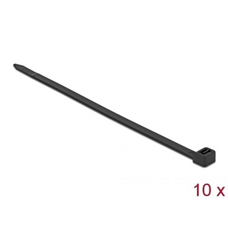 Delock Kábelkötegelő 800 x 8,8 mm (H x Sz), 10 darab fekete