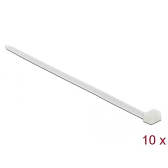 Delock Kábelkötegelő 850 x 9 mm (H x Sz), 10 darab fehér