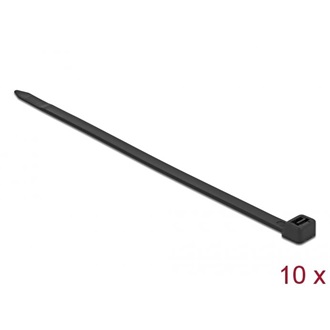 Delock Kábelkötegelő 850 x 9 mm (H x Sz), 10 darab fekete