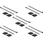 Delock Kábelkötegelő talp 40 x 40 mm, kábelkötegelővel, melynek hossza 250 mm x szélessége 7,2 mm fe