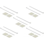 Delock Kábelkötegelő talp 40 x 40 mm, kábelkötegelővel, melynek hossza 250 mm x szélessége 7,2 mm fe