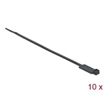 Delock Kábelkötöző címkével Hx 270 x Sz 4,8 mm, 10 darab fekete