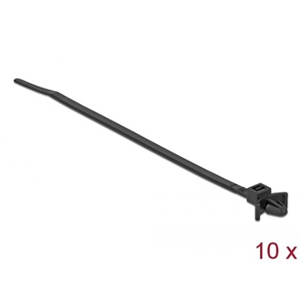Delock Kábelkötöző hosszító kapoccsal Hz 160 x Sz 4 mm fekete 10 darab
