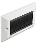 Delock Kábelrendező keret fekete fésűsávokkal 146 x 86 mm