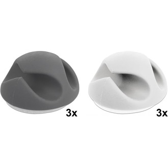 Delock Kábeltartó 2 kábelrendezovel 6 darabos készlet