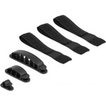 Delock Kábeltartó és Velcro szalag szett 6 db.
