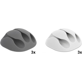 Delock Kábeltartó három kábelrendezovel 6 darabos készlet