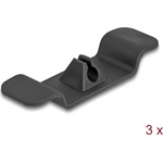 Delock Kábeltartó klipsz készlet öntapadós 3 db.-os fekete