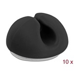 Delock Kábeltartó mini szett 10 darabos fekete