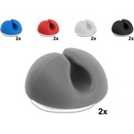 Delock Kábeltartó mini szett 10 darabos megfelelo színekben