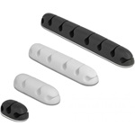 Delock Kábeltartó, öntapadó, kombinált készlet 4 db fekete / fehér