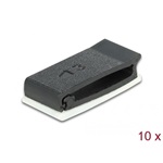 Delock Kábeltartó zárócsattal fekete 10 db