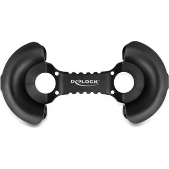 Delock Kábeltekercselő 250 x 115 mm fekete