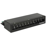 Delock keystone szerelődoboz fekete 12 port