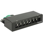 Delock keystone szerelődoboz fekete 8 port