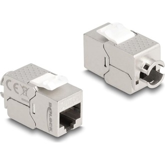 Delock Keystone Modul RJ45 anya - LSA Cat.6A Slim fokos eszköz nélkül szerelhető