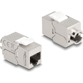 Delock Keystone Modul RJ45 anya - LSA Cat.6A Slim fokos eszköz nélkül szerelhető