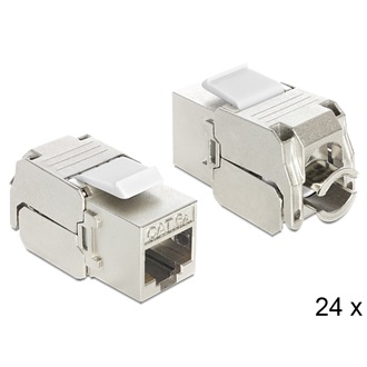 Delock RJ45 CAT6 UTP -> LSA CAT6 F/F keystone modul 24db