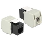 Delock RJ45 -> LSA CAT6 F/F Keystone modul fekete