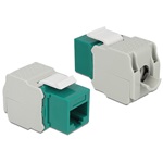 Delock RJ45 -> LSA CAT6 F/F Keystone modul zöld