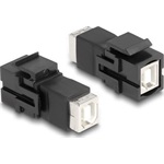 Delock Keystone Module USB 2.0 Type-B jack - USB 2.0 Type-B jack fekete
