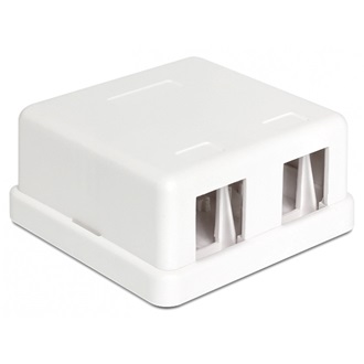 Delock Keystone szerelődoboz 2 port fehér