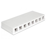 Delock Keystone szerelődoboz 8 port fehér