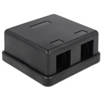 Delock Keystone szerelődoboz 2 port fekete