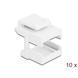 Delock Keystone fedél, fehér optikai szálasz csatlakozókhoz, 10 darab