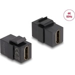 Delock HDMI 2.0 F/F keystone modul fekete