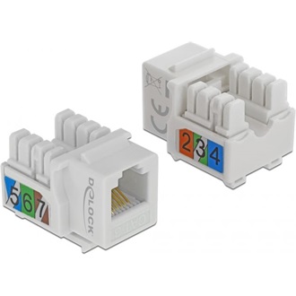Delock Keystone modul, RJ12-aljzat > LSA Cat.3 UTP, fehér