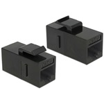 Delock RJ45 CAT6 UTP F/F keystone modul fekete