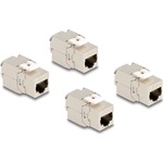 Delock Keystone modul, RJ45-aljzat Cat.6A STP 4 db.-os