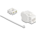 Delock Keystone modul RJ45 aljzat LSA, Cat.6A UTP 180  szerszám nélküli