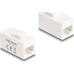 Delock Keystone modul, RJ45-aljzat - RJ45-aljzat, Cat.6A UTP fehér