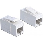 Delock Keystone modul, RJ45-aljzat > RJ45-aljzat, Cat.6A UTP, fehér