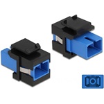Delock SC Simplex -> SC Simplex F/F keystone modul fekete-kék single-mode
